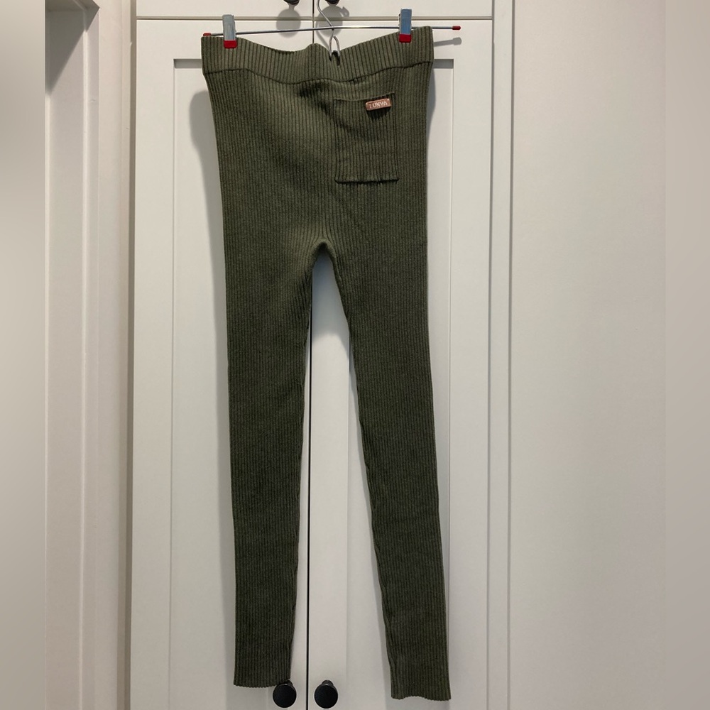 Lunya Cottonsilk™ Ribbed Legging (GREEN)